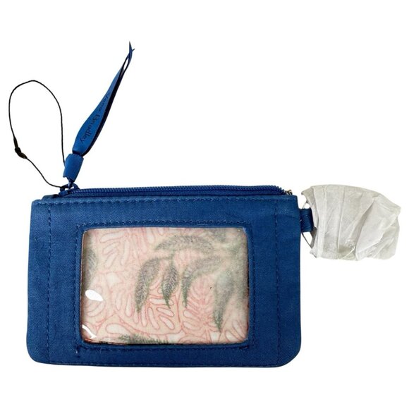 New Vera Bradley Rain Forest Canopy Coin Purse Zip ID Case Wallet Embroidered - Picture 5 of 8